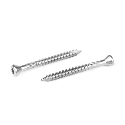 China Directly Sell Black Zinc Plate Flat Screws for Wood Chipboard Torx Head Decking for sale