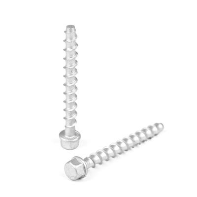 China Payment term T/T Carbon Steel Hex Head Concrete Bolts Self Tapping Concrete Screw Anchors for sale