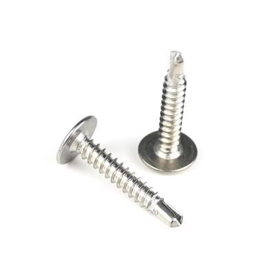 China Customized 4.8mm Wafer Head Phillips Drive Screws 304 Stainless Steel Self Drilling Screw for sale