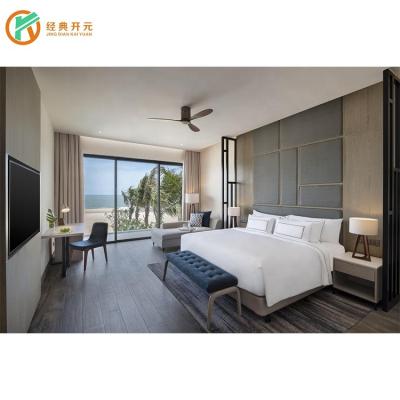 China IDM-278 modern luxury modern hotel bed room sets, single bed furniture for hotel for sale