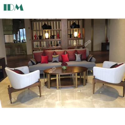 China IDM LB1501-China factory modern hotel lobby lounge sofa and chair for sale