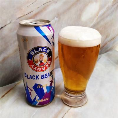 China Cheap Price Lager Beer Canned Light Beer From Malt Black Beauty Brands for sale