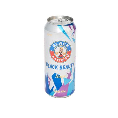 China Black Beauty Branded Lager Beer In Cans 500ml X Beer 24 Cans BL500ml for sale