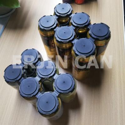 China Easy Hold Cans 330ml 500ml Plastic Six Rings Package Box Holder Clip Handle for sale