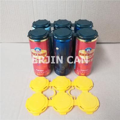 China Easy Grip Cans Universal Plastic 6 Can Pack Holder Clip Grip Ring Carrier Protector for sale