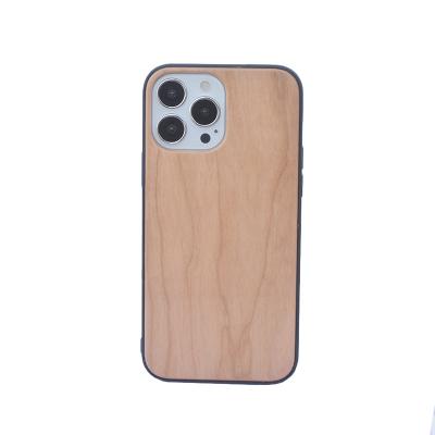 China Luxury Anti-fall Shockproof White Maple Wooden Cell Phone Case For iPhone 13 Max Mini Cherry Wood Phone Case For iPhone 12 pro for sale