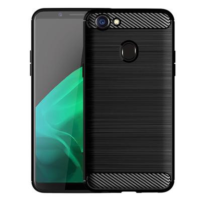 China Hot Selling Carbon Fiber Shockproof Soft Skid Cell Phone Case For OPPO A5s Back Cover for sale