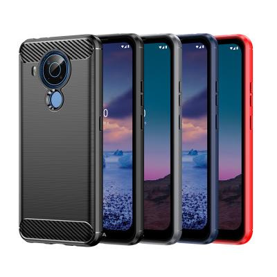 China 2021 Products High Quality Hot Selling Shockproof Anti-fall Carbon Fiber Cell Phone Soft TPU Cover For Nokia 5.4 2.4 5.3 1.3 3.4 Cases for sale