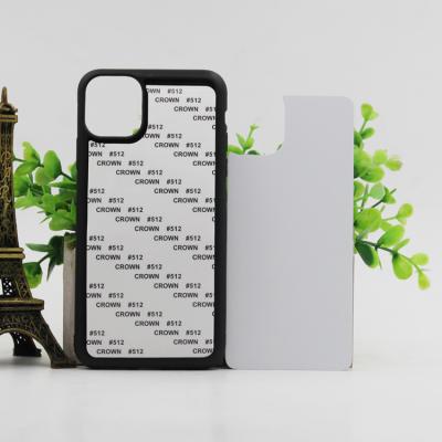 China With metal plate 2d sublimation phone case for iphone 6 7 8 2 in 1 2d sublimation hard case for sale