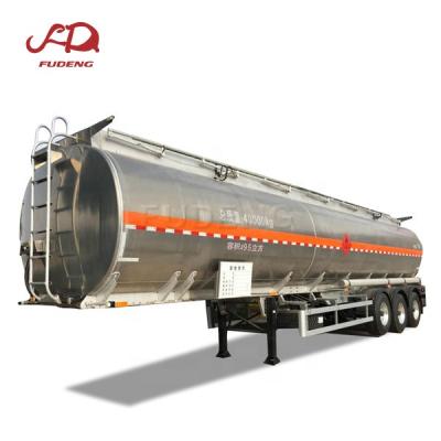 China Hot sale factory price truck trailer 3 4axles 42000 45000l aluminum and carbon steel fuel tanker trailer for sale