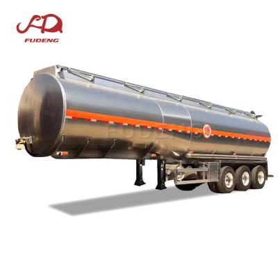 China Heavy Duty Truck Trailer 3 Axles 40000 42000 45000 50000 Liter Diesel Fuel Price Gasoline Fuel Tank Tanker Semi Trailer for sale