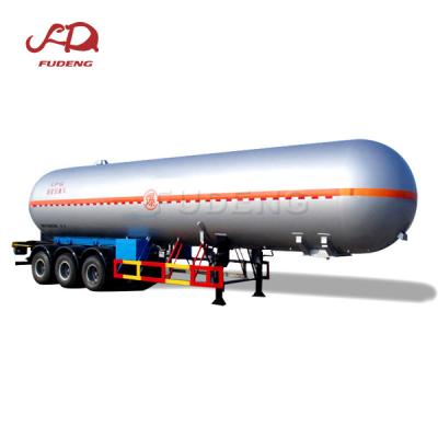 China Good Price 3 Axles 59CBM LPG Tank Trailer Semi Truck Trailer LPG Truck Trailer 25 Tons Propane LPG for sale