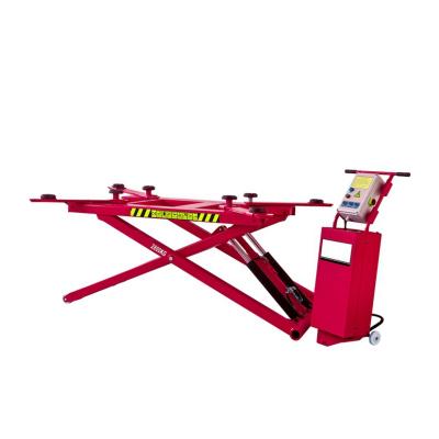 China Car Vehicle Medium Scissor Lift 2.8 Ton Electric Open Manual To Open Mid Rise Scissor Lift 3500kg/4000kg 7800lbs/9000lbs for sale