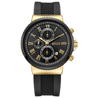 China Day/date fashion low price men's quartz watch waterproof quartz watch chronograph quartz watch for sale