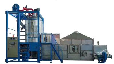 China Full Automatic Reduced Waste Batch Pre Expander Production Line for sale