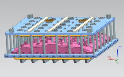 Chine Moule de empaquetage des pièces de moteur de wagon couvert de protection ENV à vendre