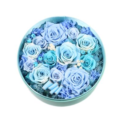 China Environmental Protection Green Hot Sale Gift Flower Box Preserved Flower Box For Preserved Roses for sale