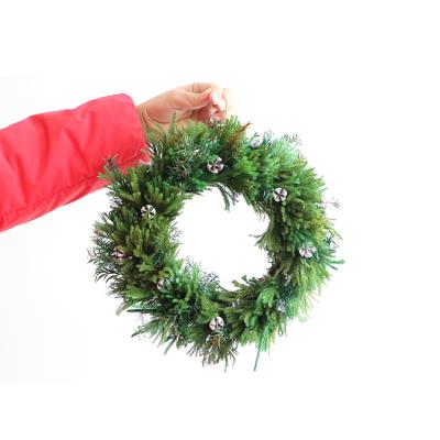 China Decoration Amazon Product Christmas Wreath Club Moss Lycopodium Lycopodium Japonicum Wreath for sale