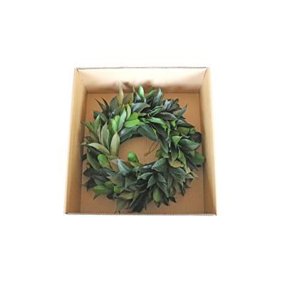 China Home Decor Plant Cassia Cinnamon Leaf Wreath Laurel Garland Osmanthus Fragrans Leaf Garland Direct for sale