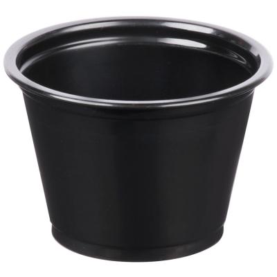 China Plastic Viable 2Oz Pudding With Lid Disposable Jelly Sauce Cup for sale