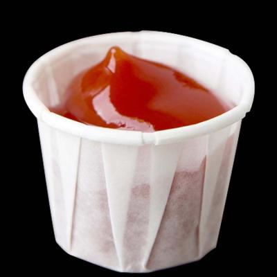 China Biodegradable Disposable 2 Oz Souffle White Paper Cup Party Sauce Cups for sale