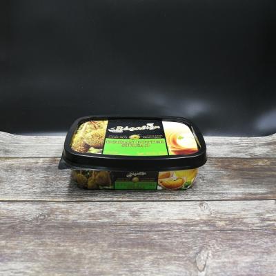 China Disposable Butter Ice Cream Packaging Disposable Plastic Box for sale