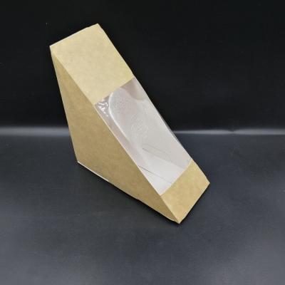 China Food Packaging Sandwich Biodegradable Paper Box for sale