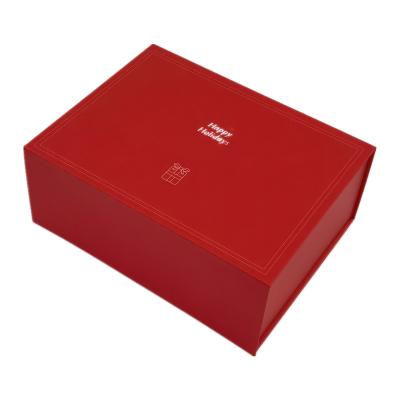 China Handmade Cardboard Paper Wedding Gift Box Packaging Magnetic Gift Box With Ribbon for sale