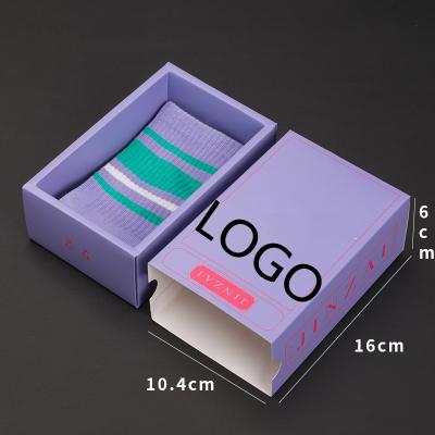 China Aseptic Glossy Lamination UV Coating Boxes Collapsible Rigid Paper Packaging Box For Clothing And Shoes for sale