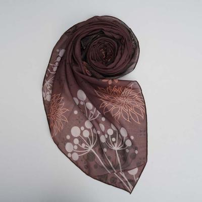 China Polyester kerudung hijab printed scarf square scarf for women summer for sale