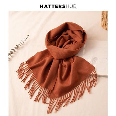 China 2021 Newest Large Size Solid Colors Soft Smooth Feeling Cashmere Shawl Woven Scarf For Women for sale