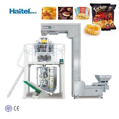 China Food Vertical Banana Chips Potato Chips Oatmeal Puffed Snacks Packing Machine for sale