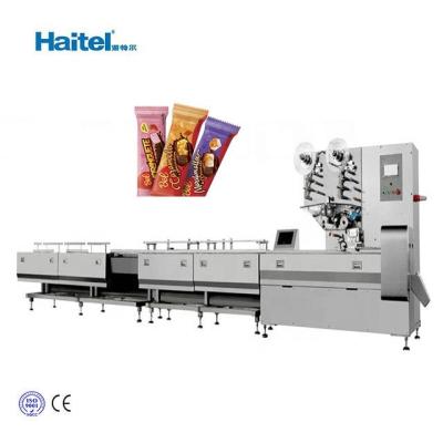 China Multi-Servo Automatic Food Cereal Bar Oat Chocolate Protein Bar Sorting Wrapping Processing Packing Machine for sale