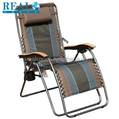 中国 Outdoor Fabric Portable Folding Chair Gravity Lounger Wholesale Metal Chair 販売のため