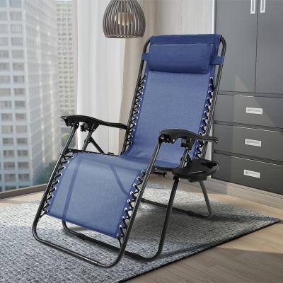 中国 Modern hot sale weightlessness chair ruier extended outdoor camping lounge chair with pillow and cup holder 販売のため