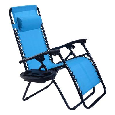 China Modern Cheap Folding Beach Lounger Foldable Leisure Weightless Drinking Chair for sale