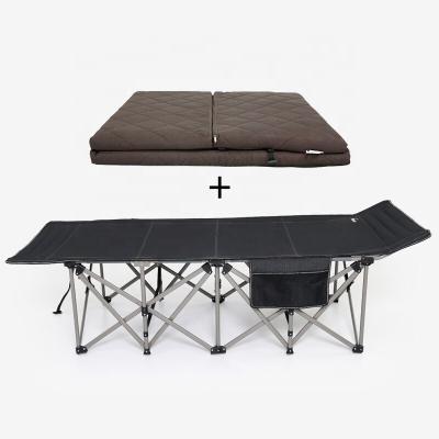 China Portable Folding Folding Bed Army Folding Crib Camping Bed Portable Size Foldable Simple Design Steel Frame en venta