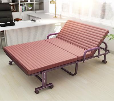 China Hot Sale High Load-bearing Modern Metal Cot Bed Hotel Portable Folding Comfortable Sofa Bed for sale