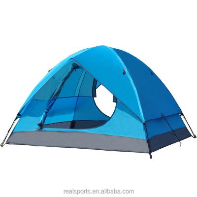 China Portable Backpacking Tent Ultralight Silicone Double Layer Fabric Coating Waterproof Aluminum Windproof For Outdoor for sale