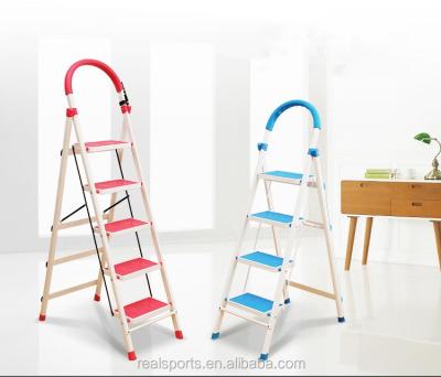 China Folding Ladders Folding Universal Aluminum /Six Step Ladder Foldable Three/Four/Five Step Ladder Manufacturing Price for sale