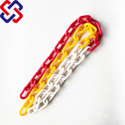 China High Quality Various Colors PE Crowd Control 8mm Plastic Traffic Barrier Safety Plastic Chains for sale