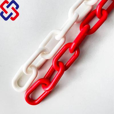 China Safety Roadway Traffic Plastic Crowd Control 8mm PE Red / White Color Yellow / Black Chain for sale