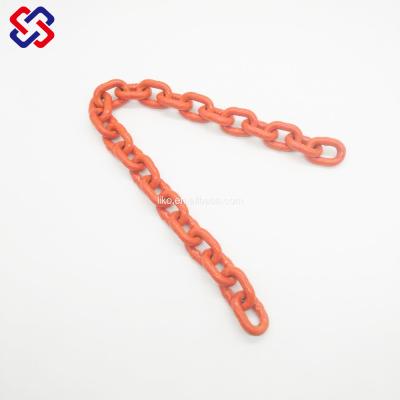 China Alloy Steel 10mm Plastic Coating G100 Connecting Chain G100 Alloy Chain for sale