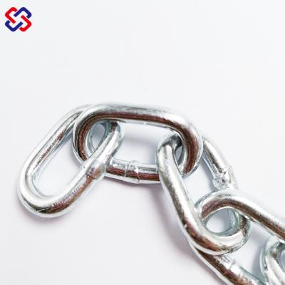 China Real Hardware Manufacture Welded Din5685A Link Chain Steel Short Chains for sale