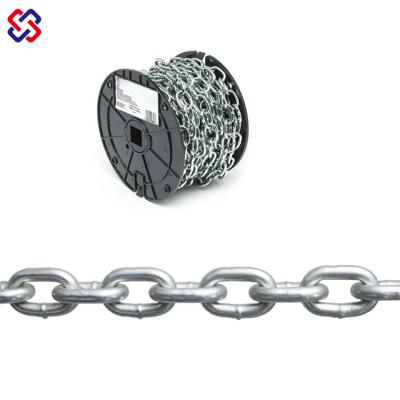 China Germany DIN764 Galvanized Traveling Standard Welded Medium Commercial Link Chain for sale