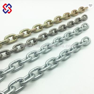 China Multi Function 6x18mm Short DIN766 Q235 Link Chain Galvanized Low Carbon Steel Din 766 Chain for sale