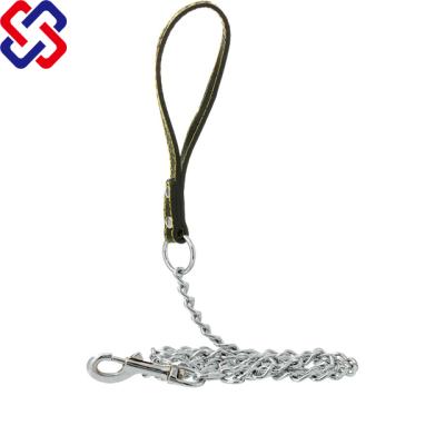 China 1.6mm-4.2mm Metal Displacement Nickel Plated Fancy Metal Welded Polishing PET Twisted Chain for sale