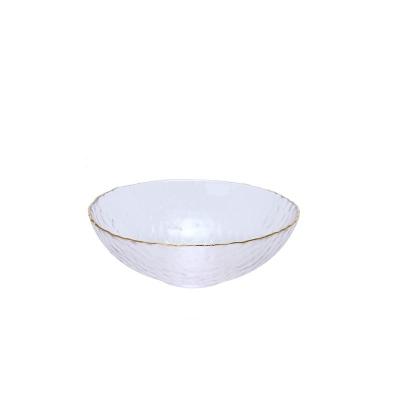 China Phnom Penh Viable Medium Fruit Bowl Dessert Oatmeal Breakfast Glass Home Transparent Noodles Roll for sale