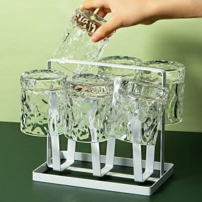 China Fashion Running Restaurant Whiskey Tumbler Rocking Tumblers Drinking Glass Coffee Handmade Water Cup Glasses For Home for sale