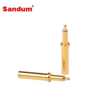 China Electronics Industry Factory Price Customized Gold Brass Plated Female Spring Contact Loaded PO To Go Pin for sale